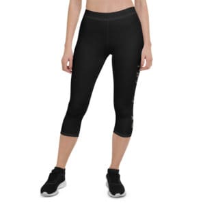 katzensofa Capri Leggings «Crazy Catlady Tabby» black