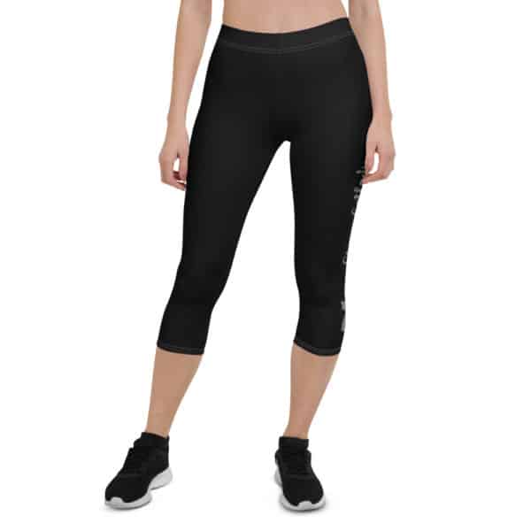 katzensofa Capri Leggings «Crazy Catlady Tabby» black
