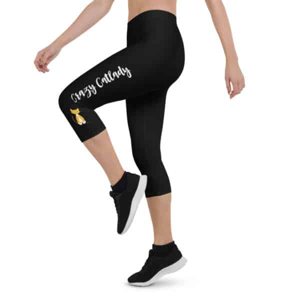 katzensofa Capri Leggings «Crazy Catlady Ginger» black - Image 3