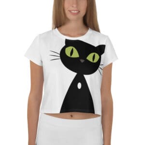 BlackCatsMatter Crop-T-Shirt PEGGY