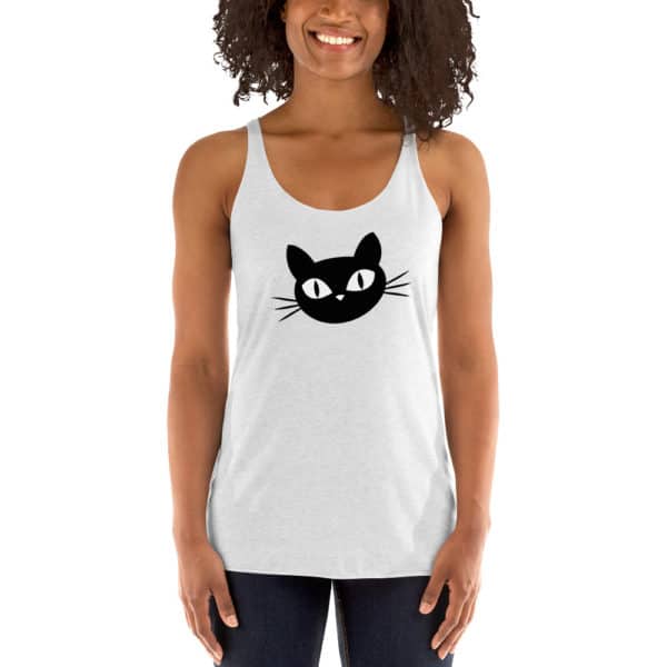 katzensofa Racerback Tank-Top «BlackCat» (Ladies) - Image 4